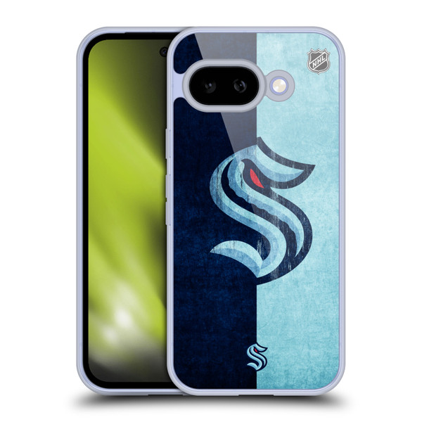 NHL Seattle Kraken Half Distressed Soft Gel Case for Google Pixel 9A