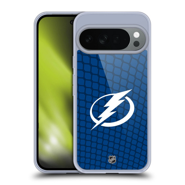 NHL Tampa Bay Lightning Net Pattern Soft Gel Case for Google Pixel 10