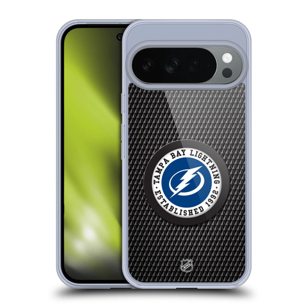 NHL Tampa Bay Lightning Puck Texture Soft Gel Case for Google Pixel 10