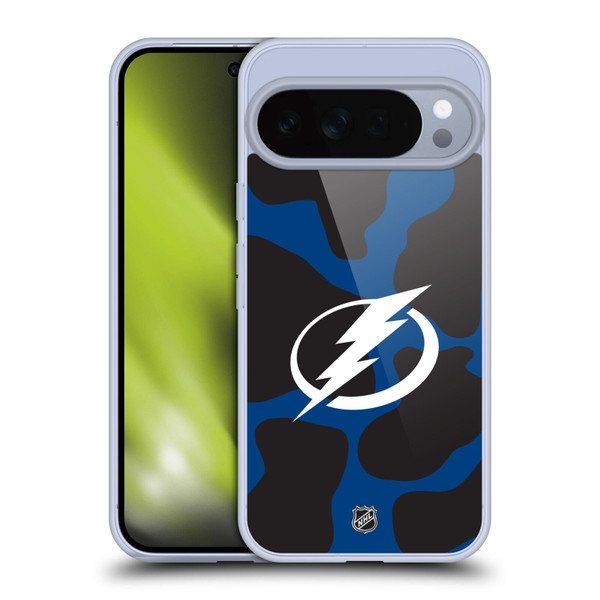 NHL Tampa Bay Lightning Cow Pattern Soft Gel Case for Google Pixel 10 Pro XL