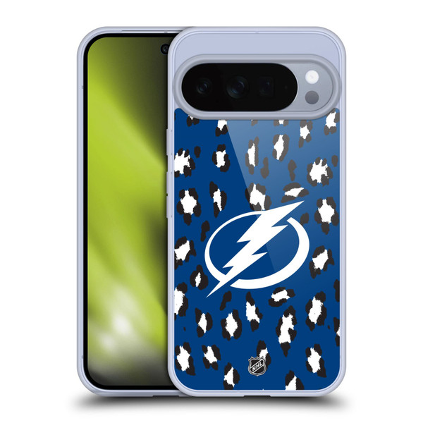 NHL Tampa Bay Lightning Leopard Pattern Soft Gel Case for Google Pixel 10 Pro XL