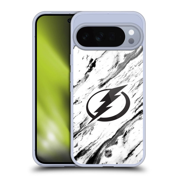 NHL Tampa Bay Lightning Marble Soft Gel Case for Google Pixel 10 Pro XL