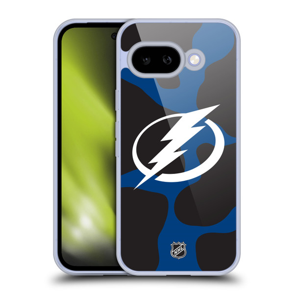 NHL Tampa Bay Lightning Cow Pattern Soft Gel Case for Google Pixel 9A
