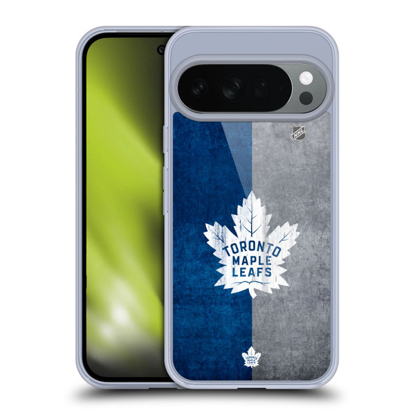 NHL Toronto Maple Leafs Half Distressed Soft Gel Case for Google Pixel 10