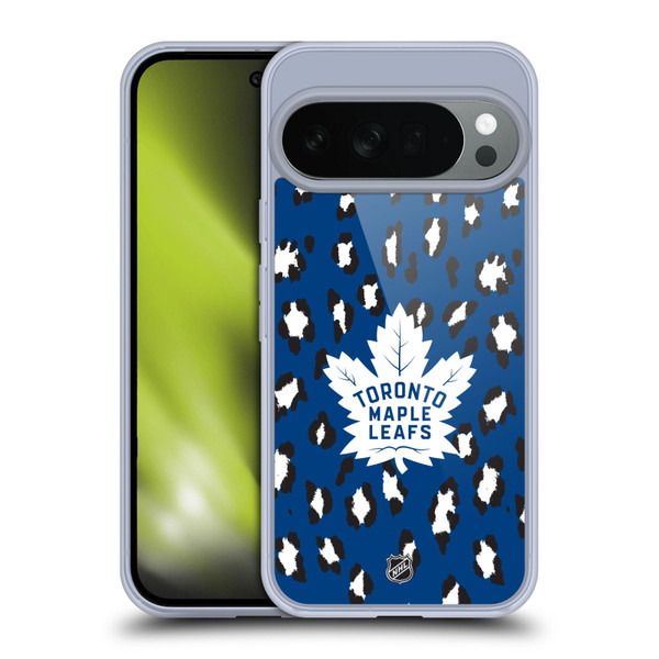 NHL Toronto Maple Leafs Leopard Pattern Soft Gel Case for Google Pixel 10
