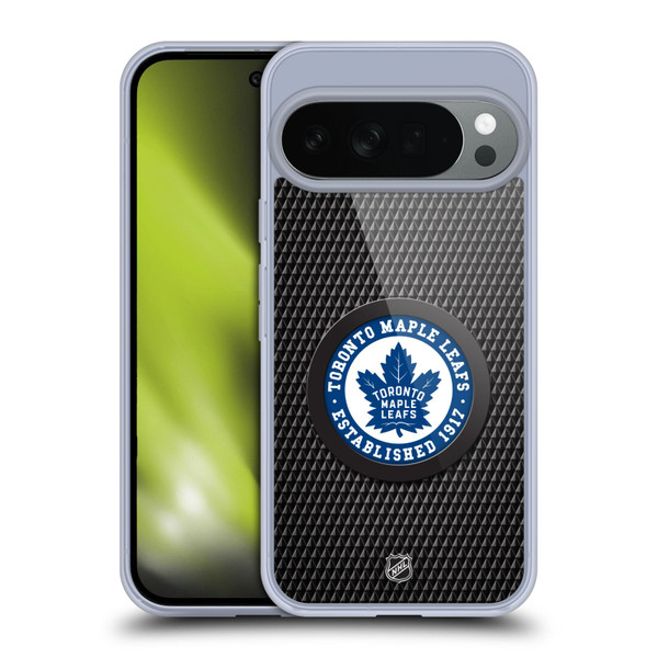 NHL Toronto Maple Leafs Puck Texture Soft Gel Case for Google Pixel 10