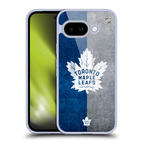 NHL Toronto Maple Leafs Half Distressed Soft Gel Case for Google Pixel 9A