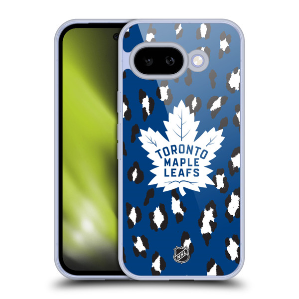 NHL Toronto Maple Leafs Leopard Pattern Soft Gel Case for Google Pixel 9A