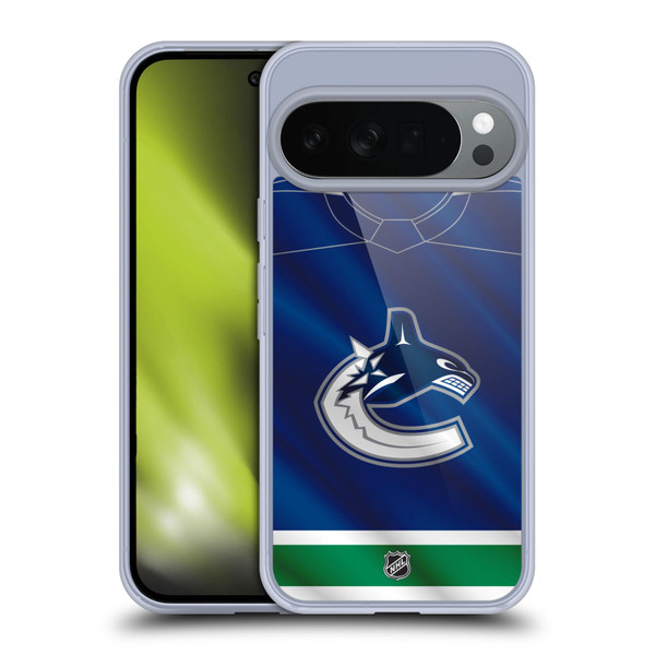 NHL Vancouver Canucks Jersey Soft Gel Case for Google Pixel 10