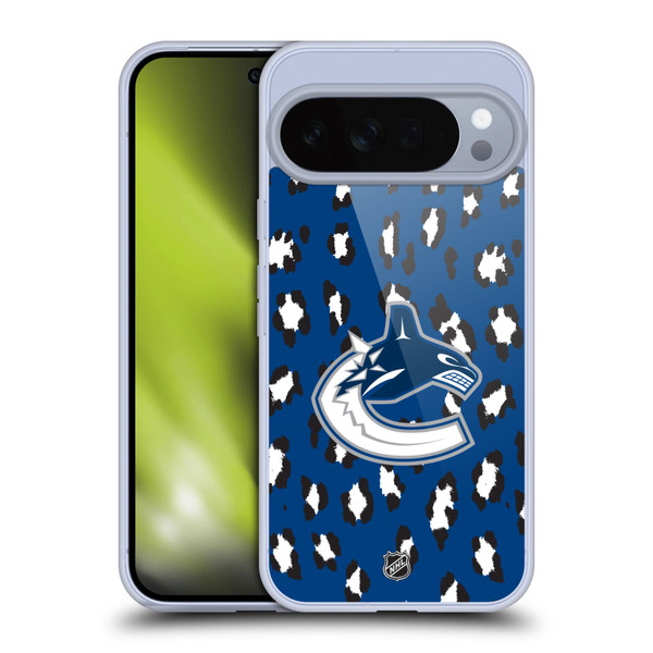 NHL Vancouver Canucks Leopard Pattern Soft Gel Case for Google Pixel 10 Pro XL