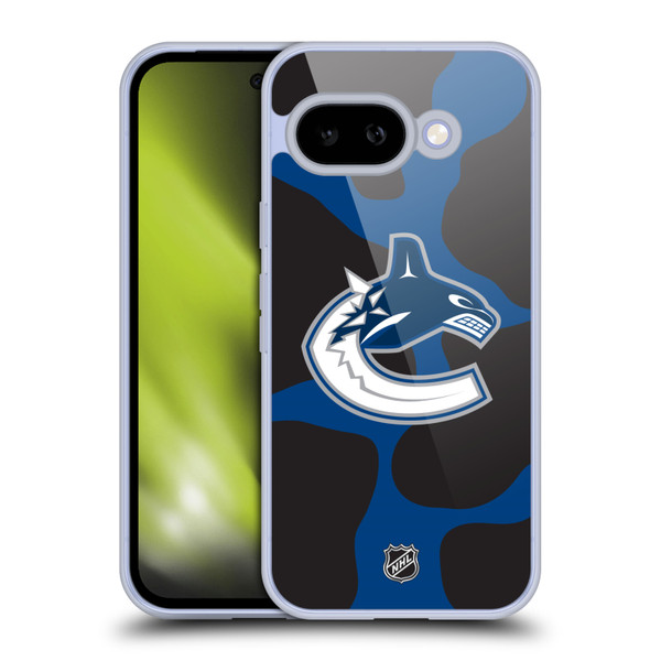 NHL Vancouver Canucks Cow Pattern Soft Gel Case for Google Pixel 9A