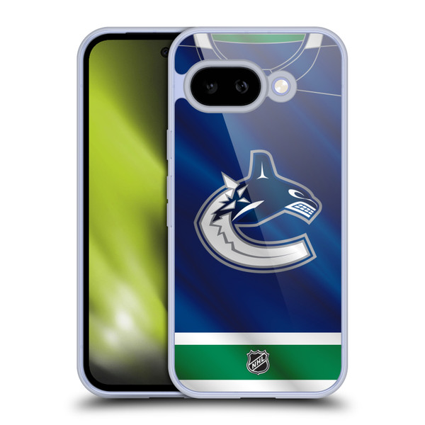 NHL Vancouver Canucks Jersey Soft Gel Case for Google Pixel 9A