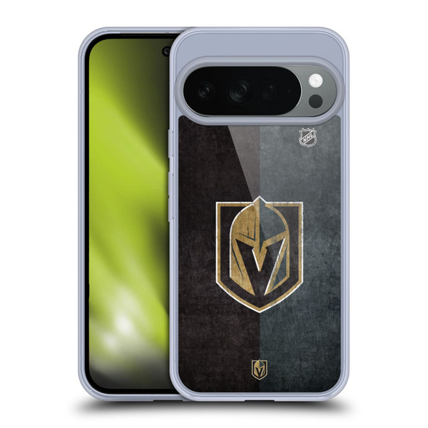 NHL Vegas Golden Knights Half Distressed Soft Gel Case for Google Pixel 10