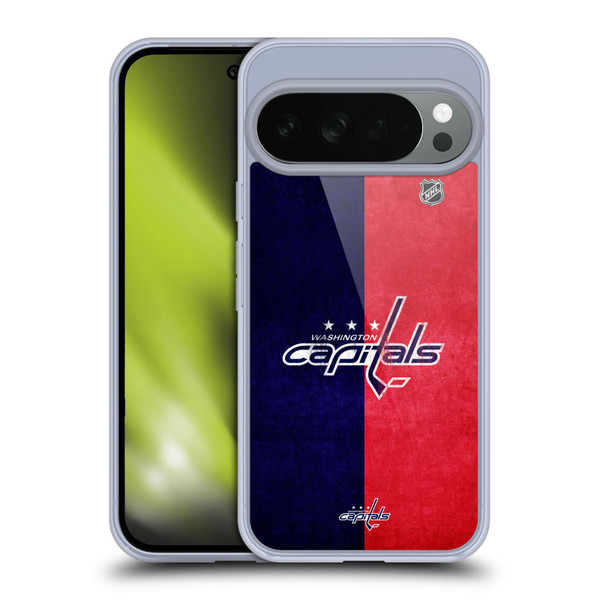 NHL Washington Capitals Half Distressed Soft Gel Case for Google Pixel 10