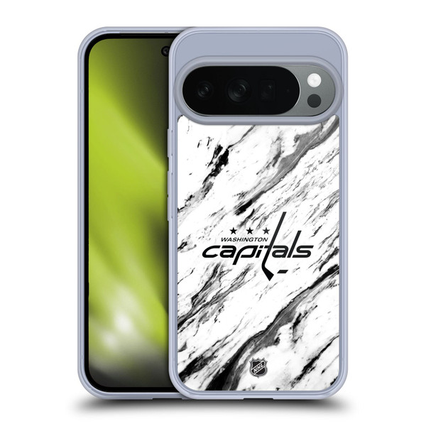 NHL Washington Capitals Marble Soft Gel Case for Google Pixel 10