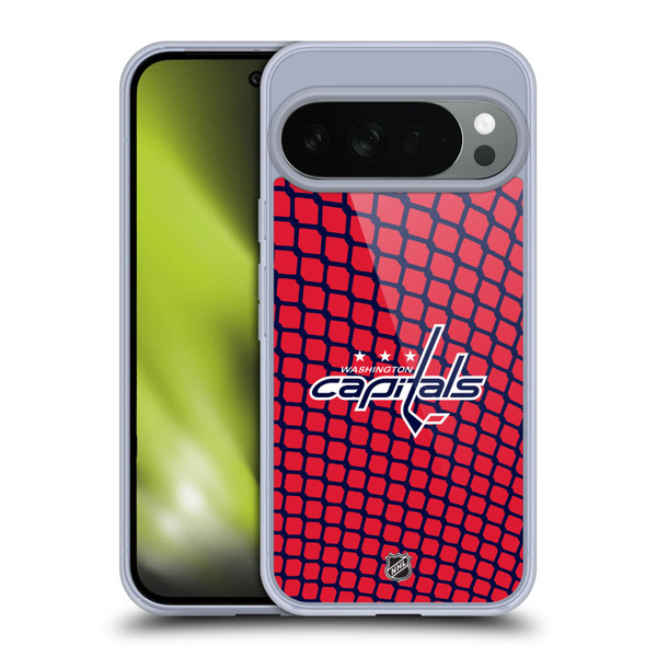 NHL Washington Capitals Net Pattern Soft Gel Case for Google Pixel 10