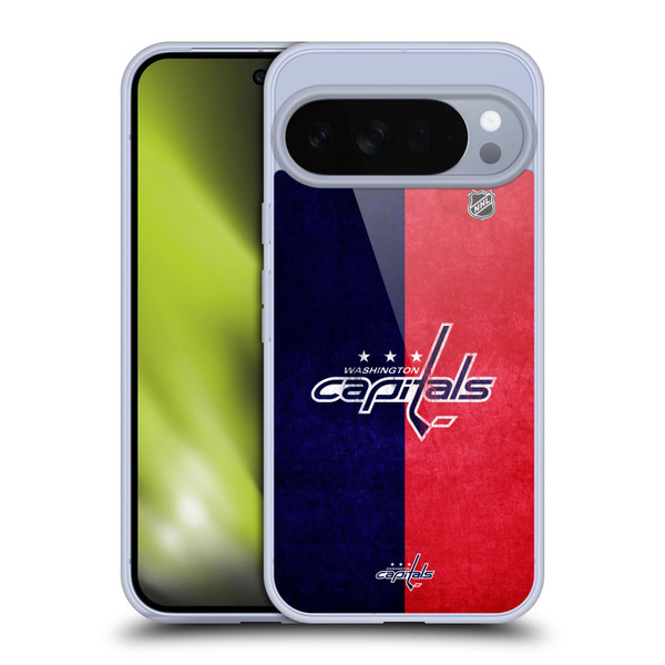 NHL Washington Capitals Half Distressed Soft Gel Case for Google Pixel 10 Pro XL