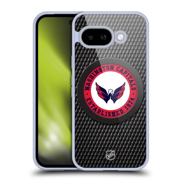 NHL Washington Capitals Puck Texture Soft Gel Case for Google Pixel 9A