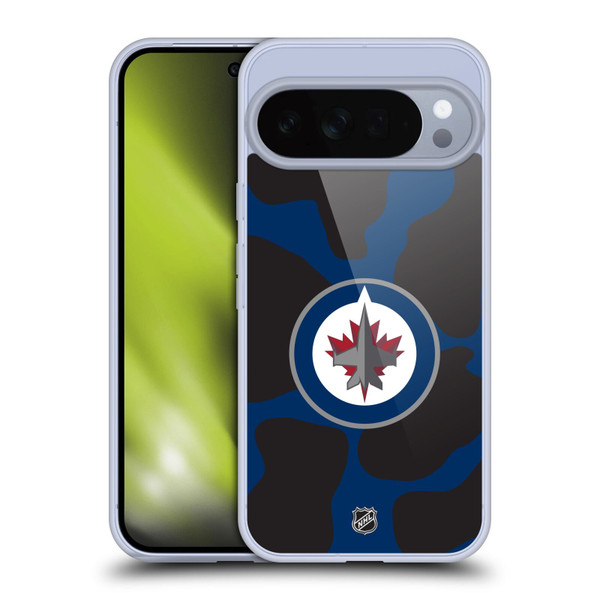 NHL Winnipeg Jets Cow Pattern Soft Gel Case for Google Pixel 10 Pro XL