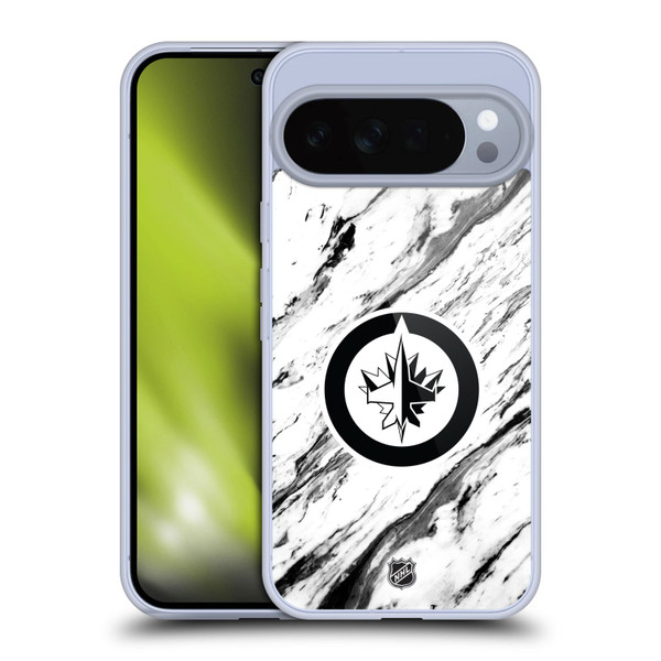 NHL Winnipeg Jets Marble Soft Gel Case for Google Pixel 10 Pro XL