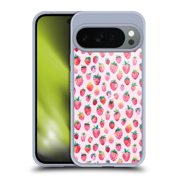 Ninola Mix Patterns Summer Strawberries Soft Gel Case for Google Pixel 10