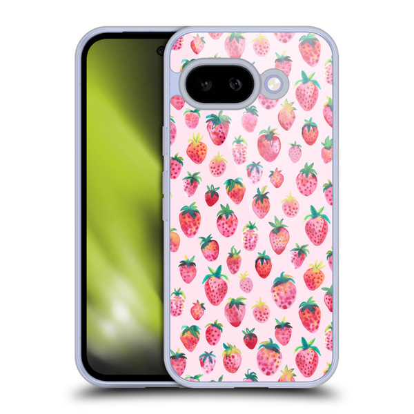 Ninola Mix Patterns Summer Strawberries Soft Gel Case for Google Pixel 9A