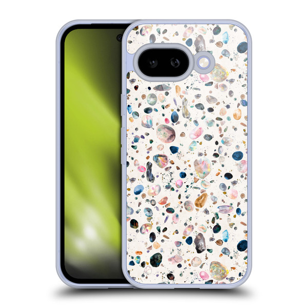 Ninola Mix Patterns Watercolor Terrazzo Soft Gel Case for Google Pixel 9A