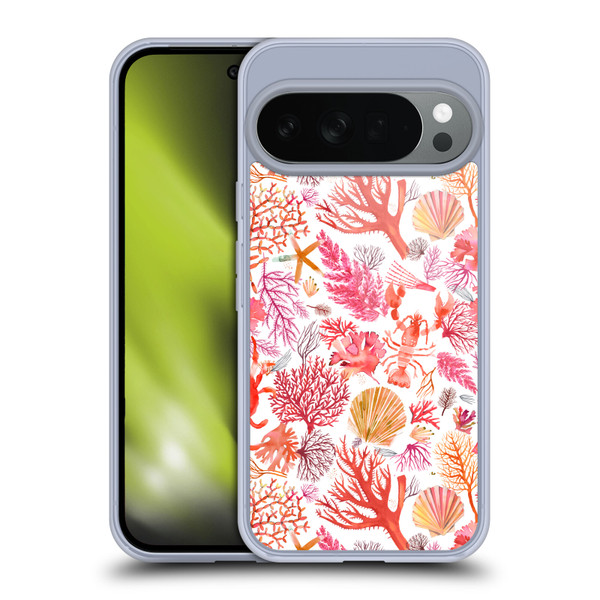 Ninola Ocean Orange Corals Soft Gel Case for Google Pixel 10