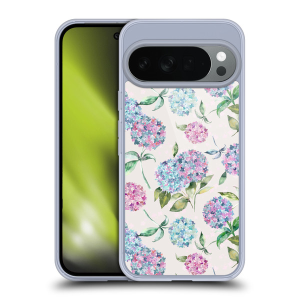 Ninola Pastel Beautiful Floral Magic Hydrangea Soft Gel Case for Google Pixel 10