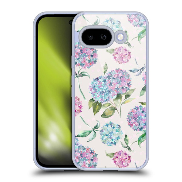 Ninola Pastel Beautiful Floral Magic Hydrangea Soft Gel Case for Google Pixel 9A