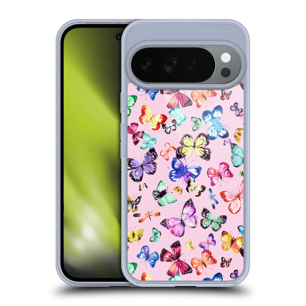 Ninola Patterns 4 Butterflies Multi Pink Soft Gel Case for Google Pixel 10