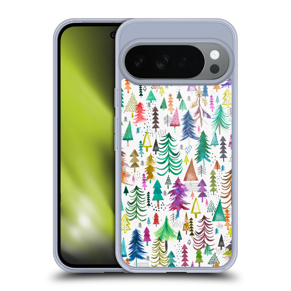 Ninola Patterns 4 Colourful Pines Soft Gel Case for Google Pixel 10