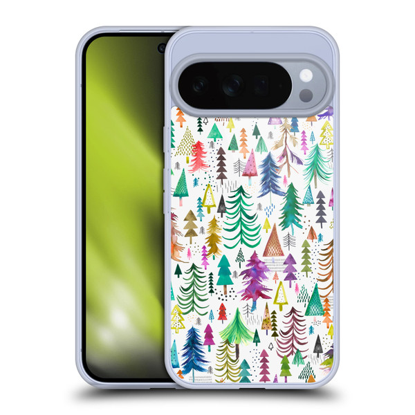 Ninola Patterns 4 Colourful Pines Soft Gel Case for Google Pixel 10 Pro XL