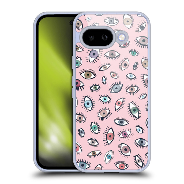 Ninola Patterns 4 Eyes Pink Soft Gel Case for Google Pixel 9A