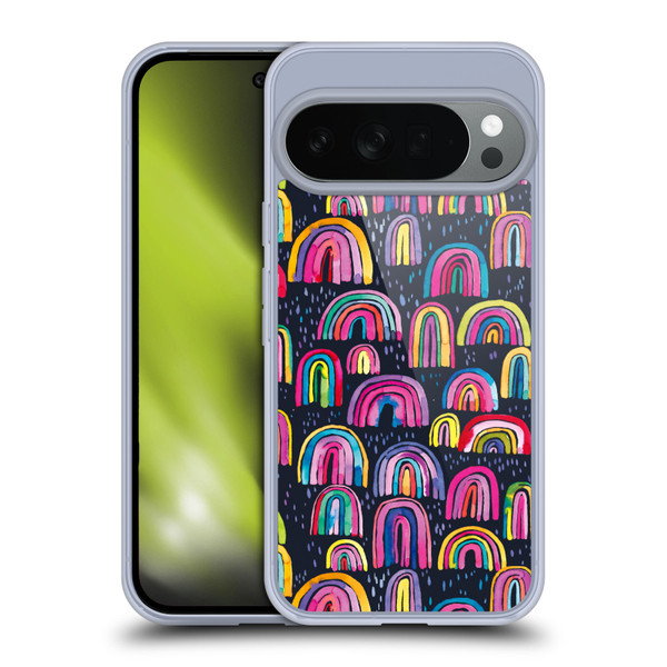 Ninola Summer Patterns Rainbows Navy Soft Gel Case for Google Pixel 10