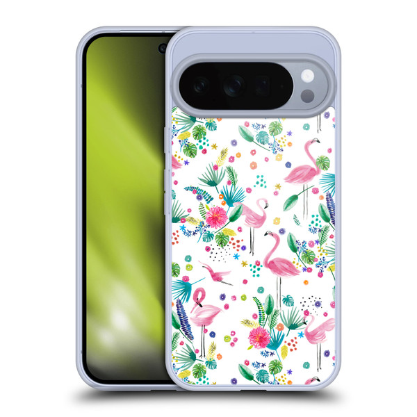 Ninola Summer Patterns Tropical Flamingo Soft Gel Case for Google Pixel 10 Pro XL