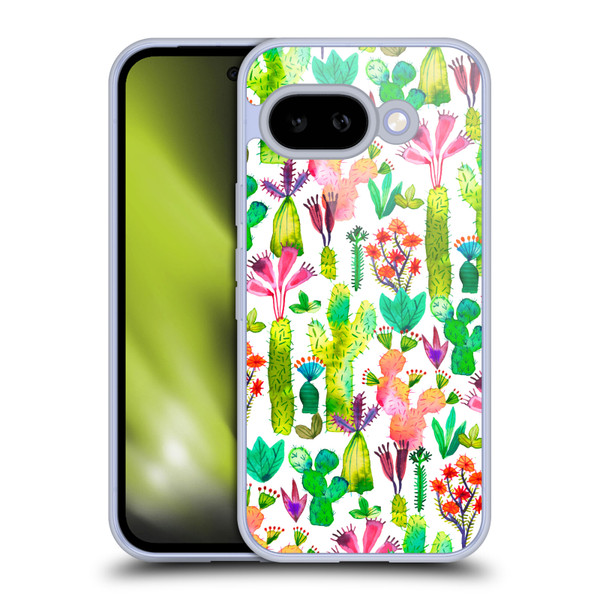 Ninola Summer Patterns Cacti Garden Soft Gel Case for Google Pixel 9A