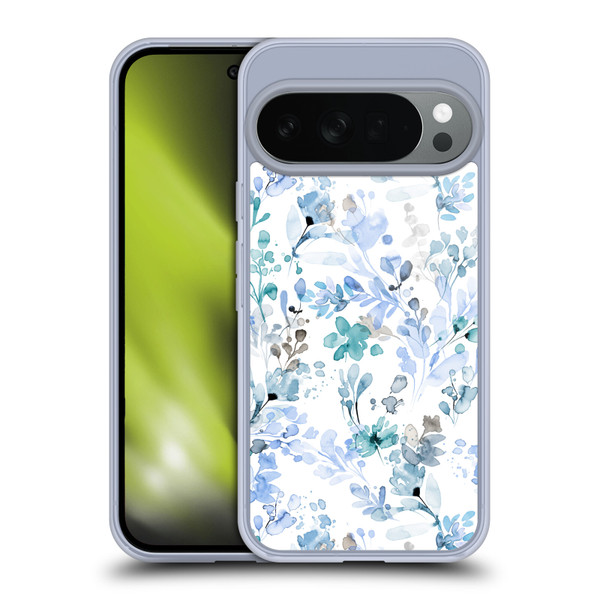 Ninola Wild Grasses Blue Plants Soft Gel Case for Google Pixel 10
