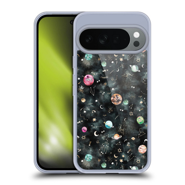 Ninola Watercolor Patterns Space Galaxy Planets Soft Gel Case for Google Pixel 10