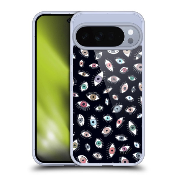 Ninola Watercolor Patterns Eyes Black Soft Gel Case for Google Pixel 10 Pro XL