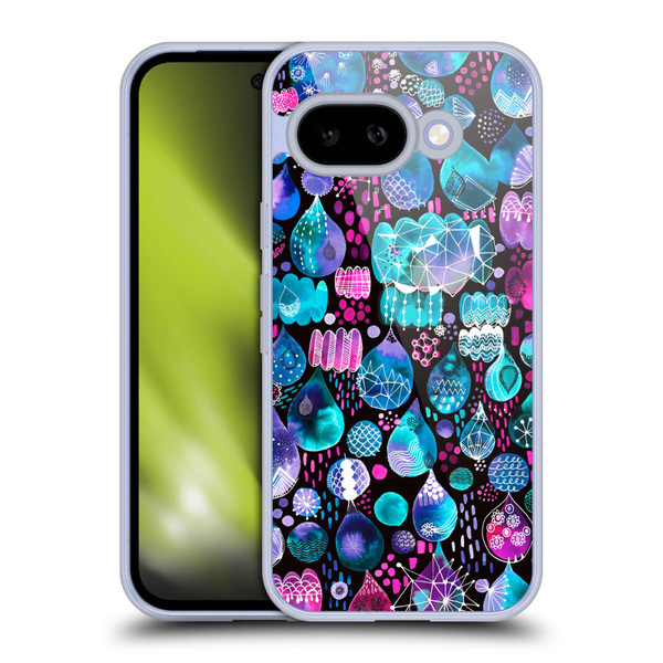 Ninola Watercolor Prints Rain Drops Soft Gel Case for Google Pixel 9A
