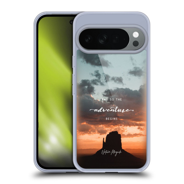 Nature Magick So The Adventure Begins Quote Desert Soft Gel Case for Google Pixel 10
