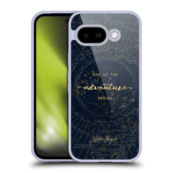 Nature Magick So The Adventure Begins Quote Star Map Soft Gel Case for Google Pixel 9A