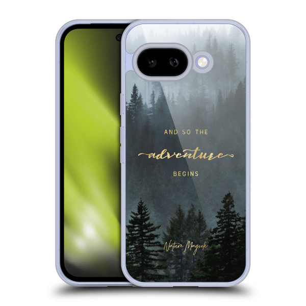 Nature Magick So The Adventure Begins Quote Trees Soft Gel Case for Google Pixel 9A