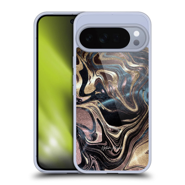 Nature Magick Luxe Gold Marble Metallic Copper Soft Gel Case for Google Pixel 10 Pro XL