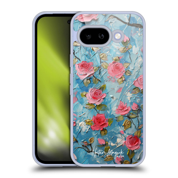 Nature Magick Paint Blobs Roses Soft Gel Case for Google Pixel 9A