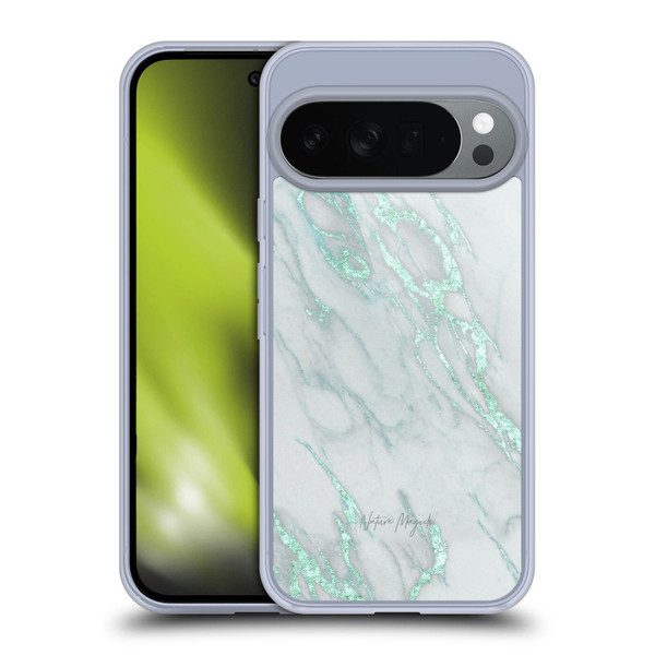 Nature Magick Marble Metallics Teal Soft Gel Case for Google Pixel 10