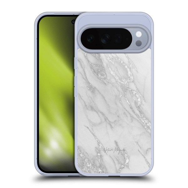 Nature Magick Marble Metallics Silver Soft Gel Case for Google Pixel 10 Pro XL