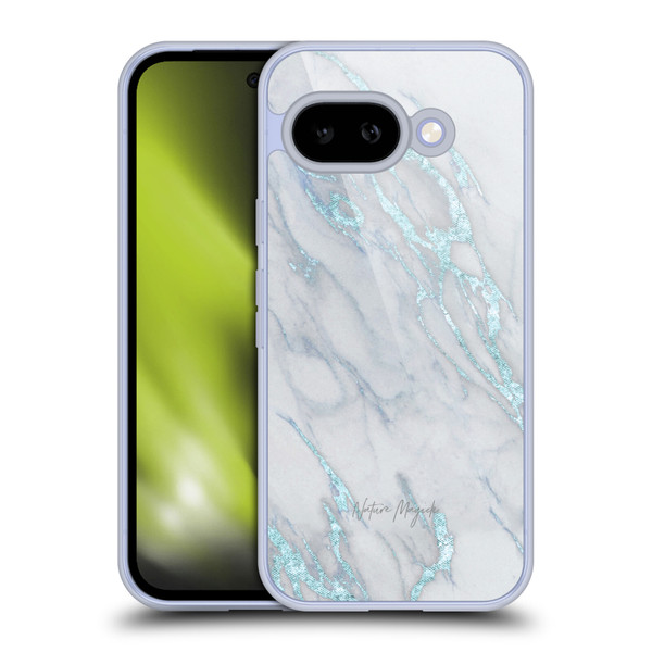 Nature Magick Marble Metallics Blue Soft Gel Case for Google Pixel 9A