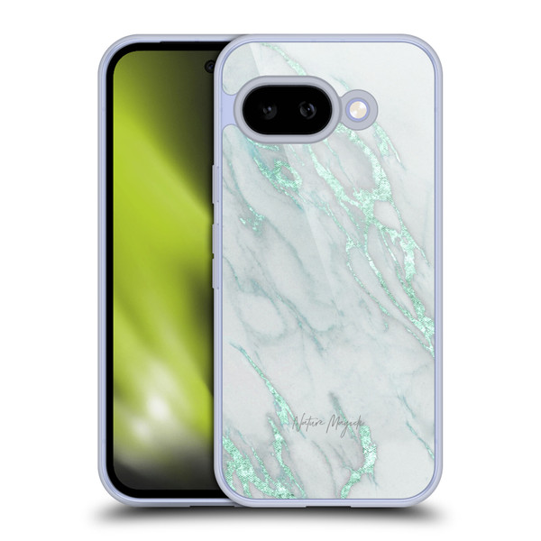 Nature Magick Marble Metallics Teal Soft Gel Case for Google Pixel 9A